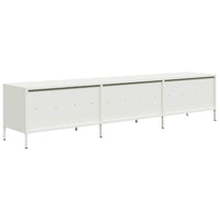 Mobile TV-Credenza TV-Console TV Bianco 202x39x43,5 cm in Acciaio Laminato a Freddo 997601