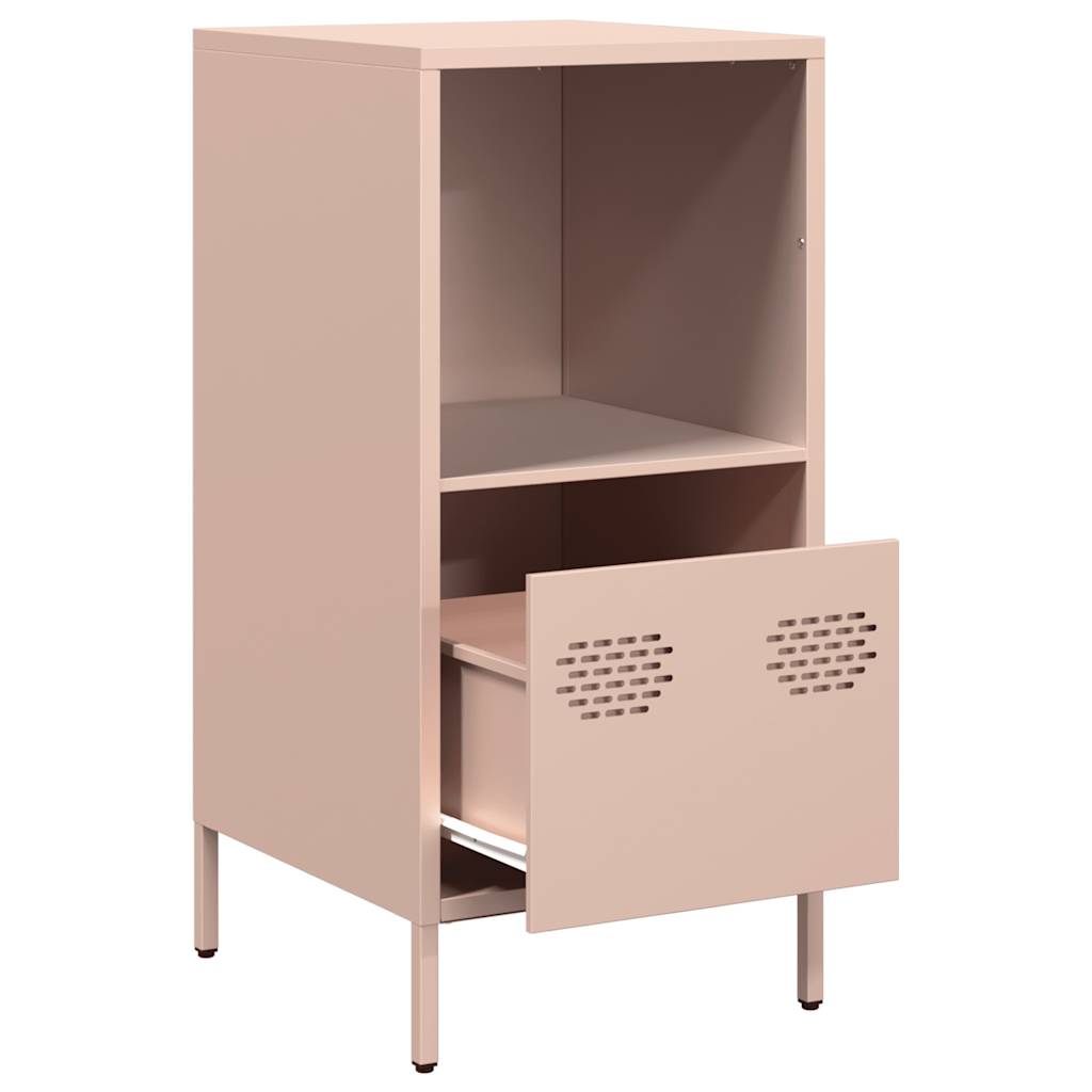 Credenza-Buffet-Armadio da cucina Rosa 35x39x73,5 cm in Acciaio Laminato a Freddo 643593