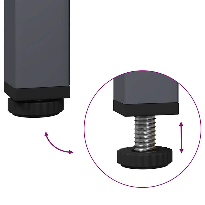 vidaXL Credenza Antracite 35x39x73,5 cm in Acciaio Laminato a Freddo