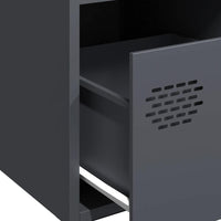 Credenza Antracite 35x39x73,5 cm in Acciaio Laminato a Freddo 851354