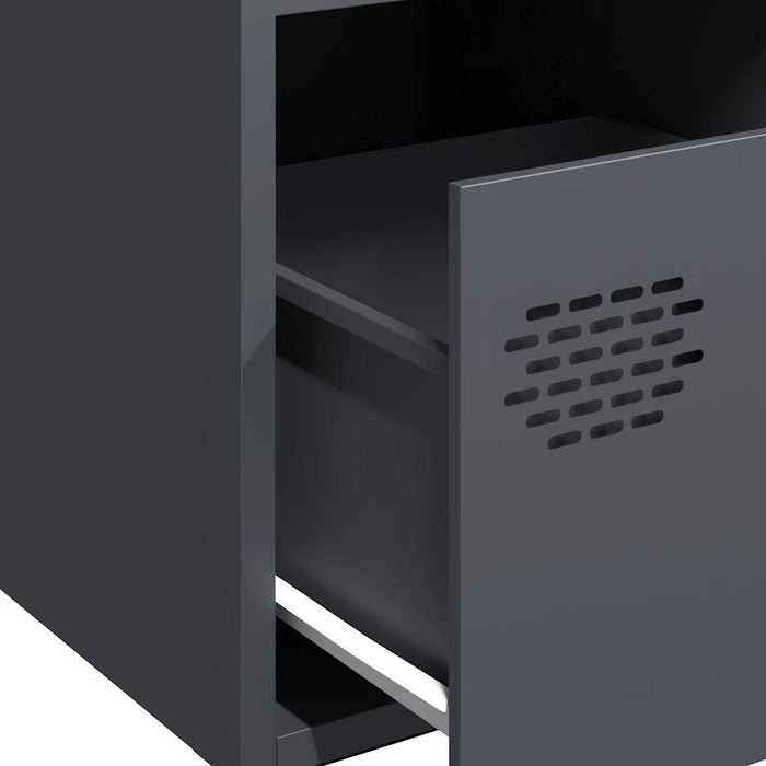 vidaXL Credenza Antracite 35x39x73,5 cm in Acciaio Laminato a Freddo