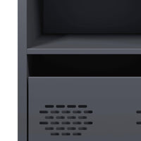 Credenza Antracite 35x39x73,5 cm in Acciaio Laminato a Freddo 851354