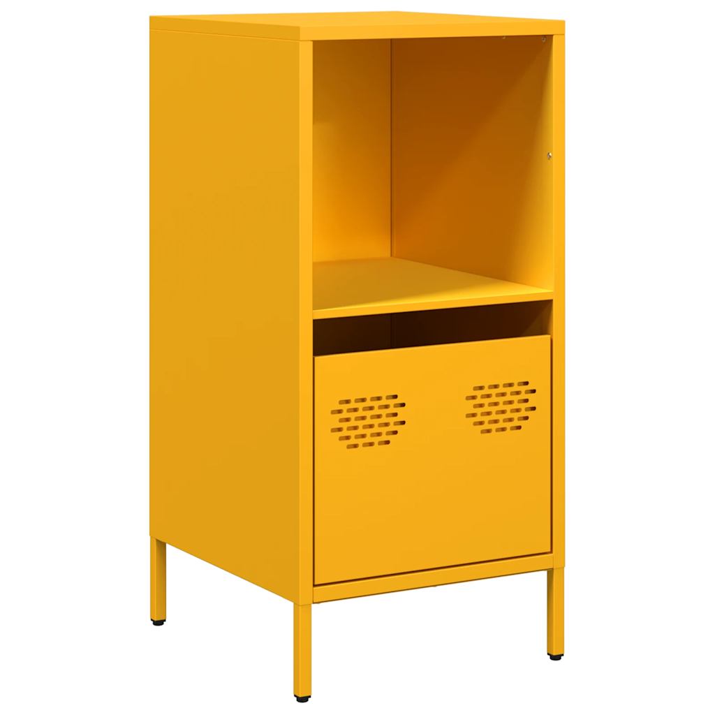 vidaXL Credenza Giallo Senape 35x39x73,5 cm Acciaio Laminato a Freddo