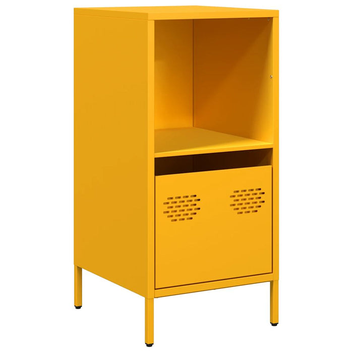 vidaXL Credenza Giallo Senape 35x39x73,5 cm Acciaio Laminato a Freddo