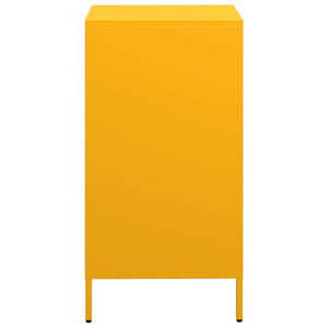 vidaXL Credenza Giallo Senape 35x39x73,5 cm Acciaio Laminato a Freddo