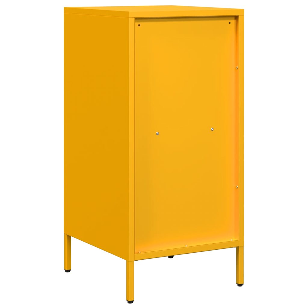 vidaXL Credenza Giallo Senape 35x39x73,5 cm Acciaio Laminato a Freddo