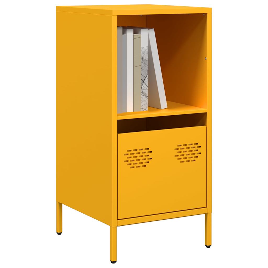 vidaXL Credenza Giallo Senape 35x39x73,5 cm Acciaio Laminato a Freddo