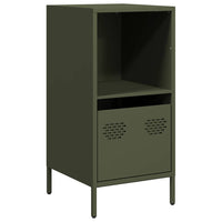 vidaXL Credenza Verde Oliva 35x39x73,5 cm in Acciaio Laminato a Freddo