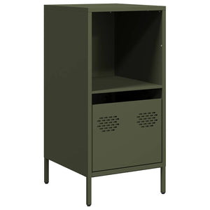 vidaXL Credenza Verde Oliva 35x39x73,5 cm in Acciaio Laminato a Freddo