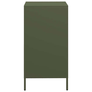 vidaXL Credenza Verde Oliva 35x39x73,5 cm in Acciaio Laminato a Freddo