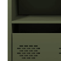 vidaXL Credenza Verde Oliva 35x39x73,5 cm in Acciaio Laminato a Freddo