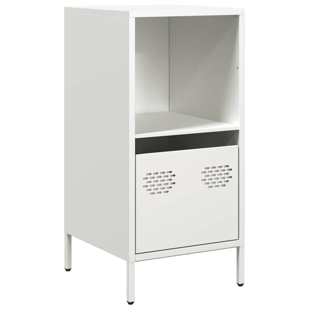 vidaXL Credenza Bianca 35x39x73,5 cm in Acciaio Laminato a Freddo