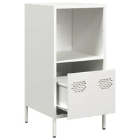 vidaXL Credenza Bianca 35x39x73,5 cm in Acciaio Laminato a Freddo