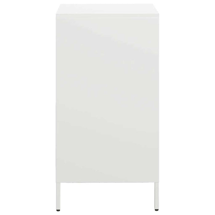 vidaXL Credenza Bianca 35x39x73,5 cm in Acciaio Laminato a Freddo
