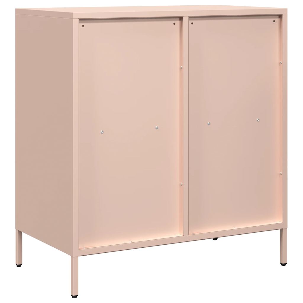 Credenza-Buffet-Armadio da cucina Rosa 68x39x73,5 cm in Acciaio Laminato a Freddo 512721