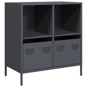 Credenza-Buffet-Armadio da cucina Antracite 68x39x73,5 cm in Acciaio Laminato a Freddo 177115