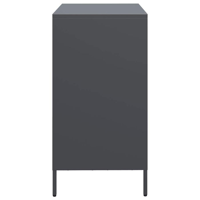 vidaXL Credenza Antracite 68x39x73,5 cm in Acciaio Laminato a Freddo