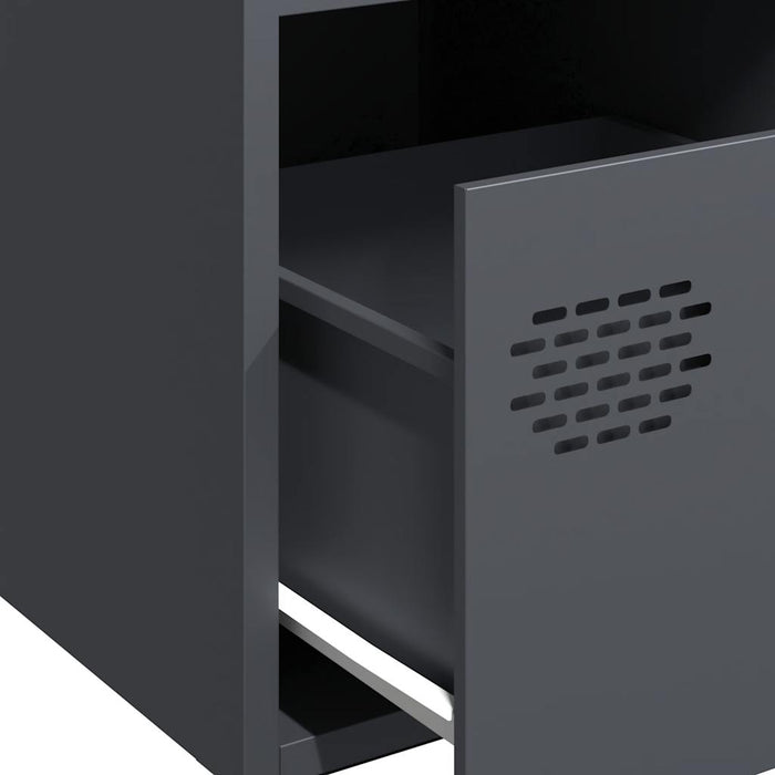 vidaXL Credenza Antracite 68x39x73,5 cm in Acciaio Laminato a Freddo