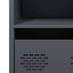 vidaXL Credenza Antracite 68x39x73,5 cm in Acciaio Laminato a Freddo