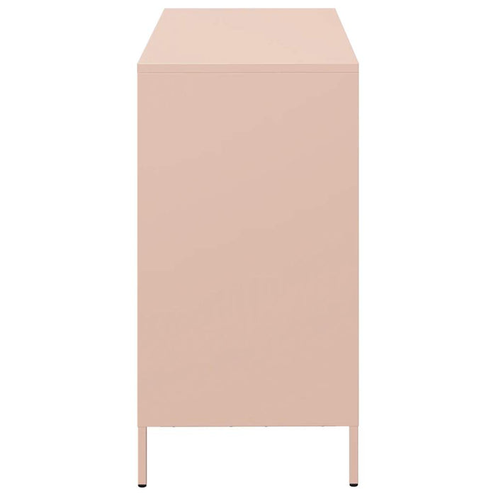 Credenza-Buffet-Armadio da cucina Rosa 101,5x39x73,5 cm in Acciaio Laminato a Freddo 431492
