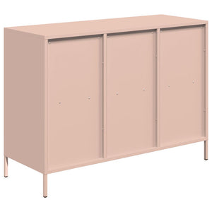 Credenza-Buffet-Armadio da cucina Rosa 101,5x39x73,5 cm in Acciaio Laminato a Freddo 431492