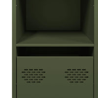 vidaXL Credenza Verde Oliva 101,5x39x73,5 cm Acciaio Laminato a Freddo