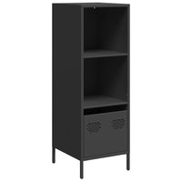 vidaXL Credenza Nera 35x39x103,5 cm in Acciaio