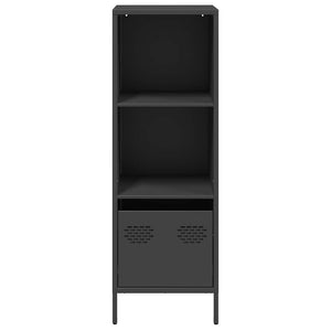 Credenza-Buffet-Armadio da cucina Nera 35x39x103,5 cm in Acciaio