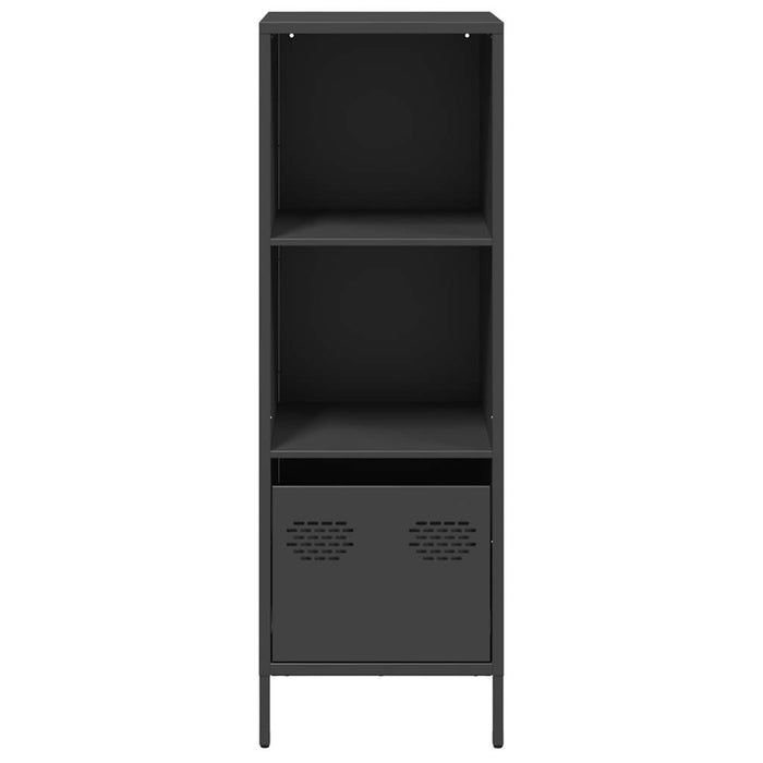 Credenza-Buffet-Armadio da cucina Nera 35x39x103,5 cm in Acciaio