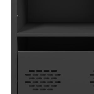 vidaXL Credenza Nera 35x39x103,5 cm in Acciaio