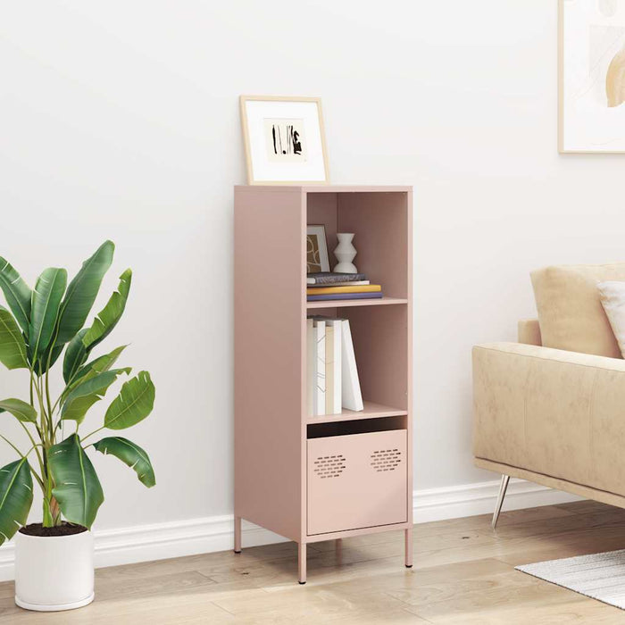 vidaXL Credenza Rosa 35x39x103,5 cm in Acciaio