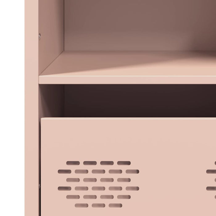 vidaXL Credenza Rosa 35x39x103,5 cm in Acciaio