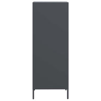 Credenza-Buffet-Armadio da cucina Antracite 35x39x103,5 cm Acciaio