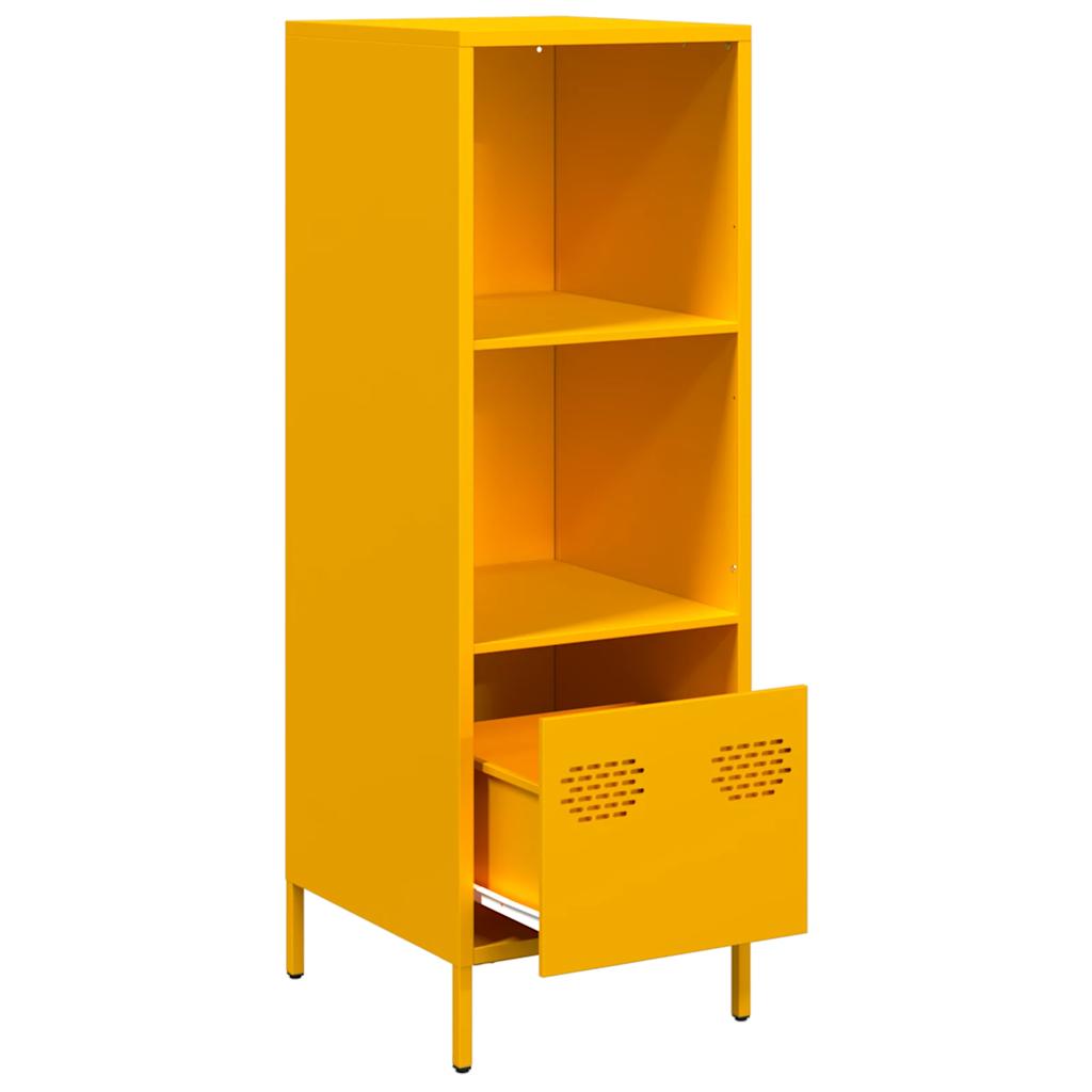Credenza Giallo Senape 35x39x103,5 cm in Acciaio 851379