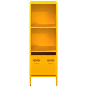 Credenza-Buffet-Armadio da cucina Giallo Senape 35x39x103,5 cm in Acciaio
