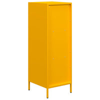 Credenza-Buffet-Armadio da cucina Giallo Senape 35x39x103,5 cm in Acciaio