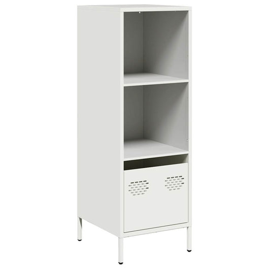 vidaXL Credenza Bianca 35x39x103,5 cm in Acciaio