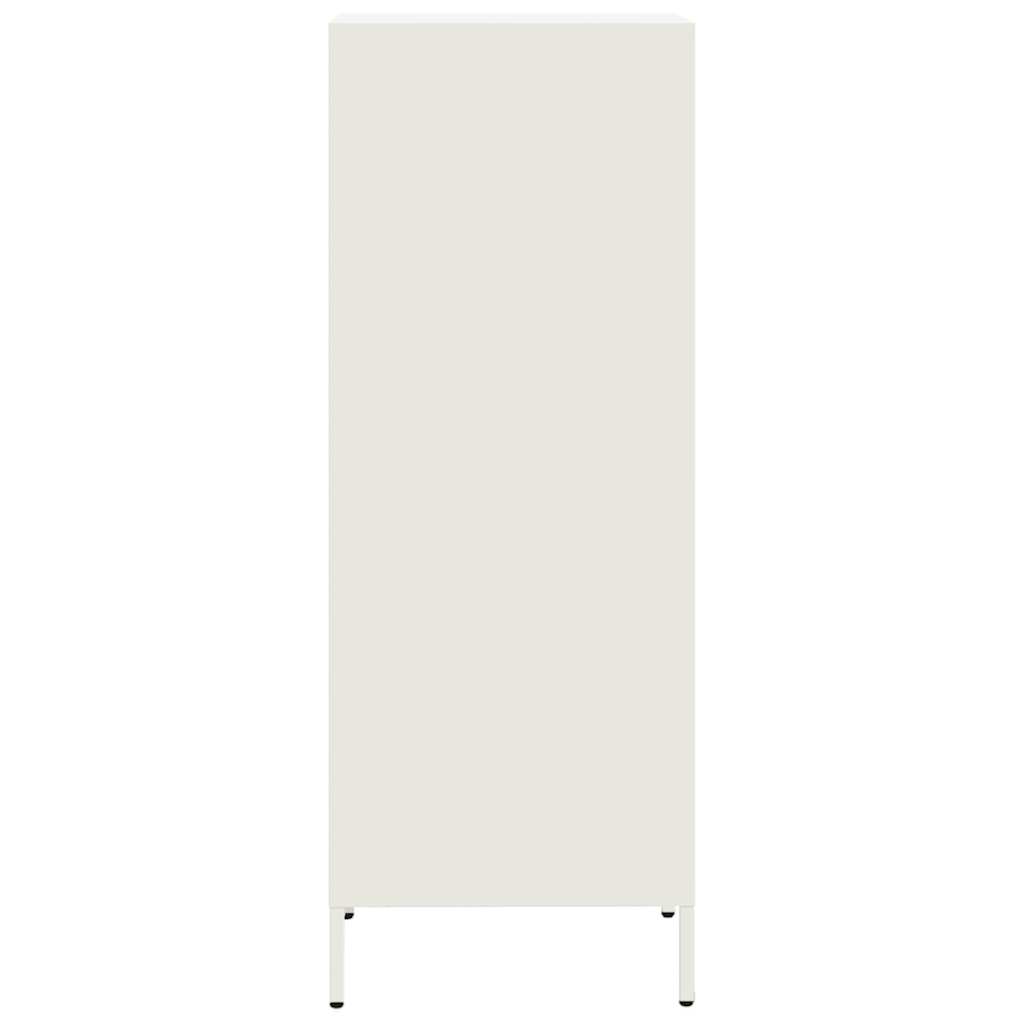 vidaXL Credenza Bianca 35x39x103,5 cm in Acciaio