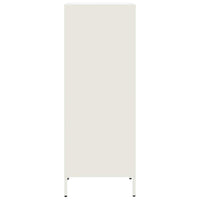 vidaXL Credenza Bianca 35x39x103,5 cm in Acciaio