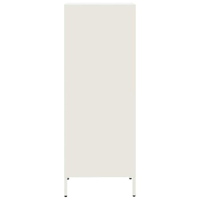 vidaXL Credenza Bianca 35x39x103,5 cm in Acciaio