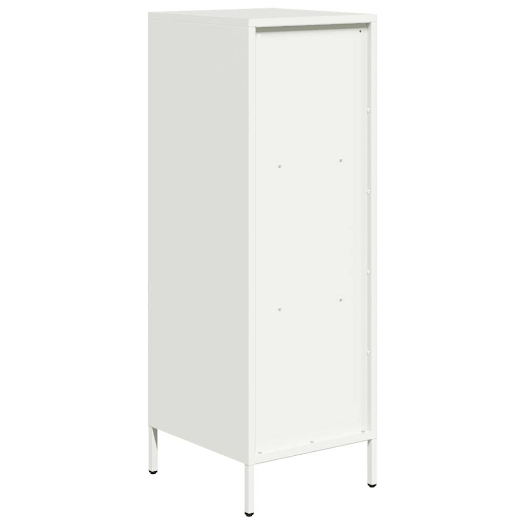 vidaXL Credenza Bianca 35x39x103,5 cm in Acciaio