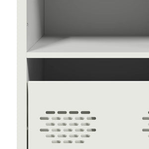 vidaXL Credenza Bianca 35x39x103,5 cm in Acciaio