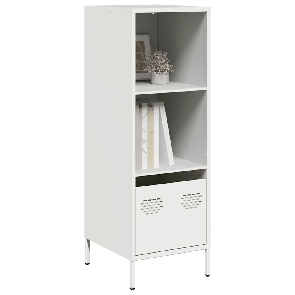 vidaXL Credenza Bianca 35x39x103,5 cm in Acciaio