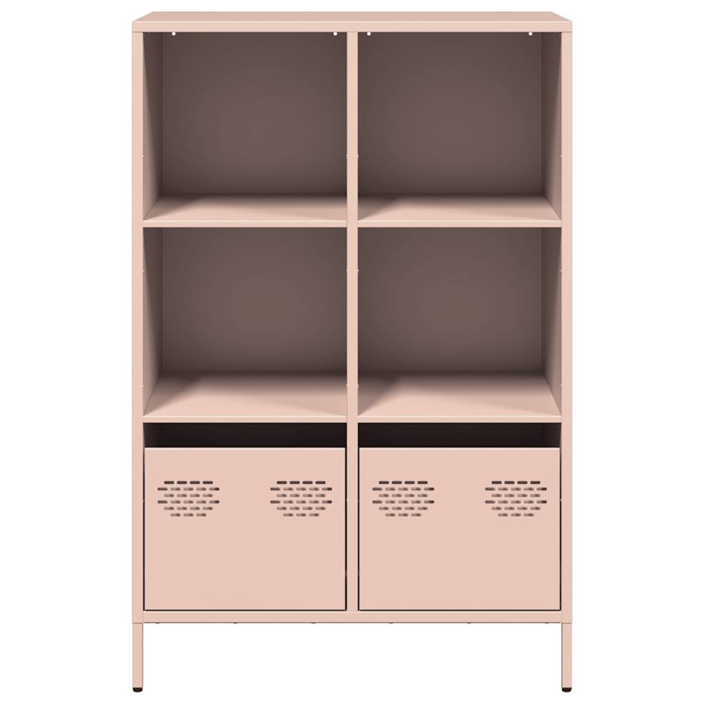 vidaXL Credenza Rosa 68x39x103,5 cm in Acciaio