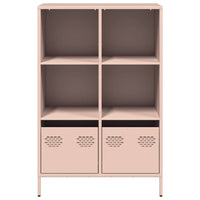 vidaXL Credenza Rosa 68x39x103,5 cm in Acciaio