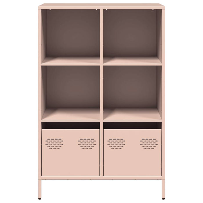 vidaXL Credenza Rosa 68x39x103,5 cm in Acciaio