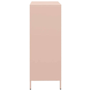 vidaXL Credenza Rosa 68x39x103,5 cm in Acciaio
