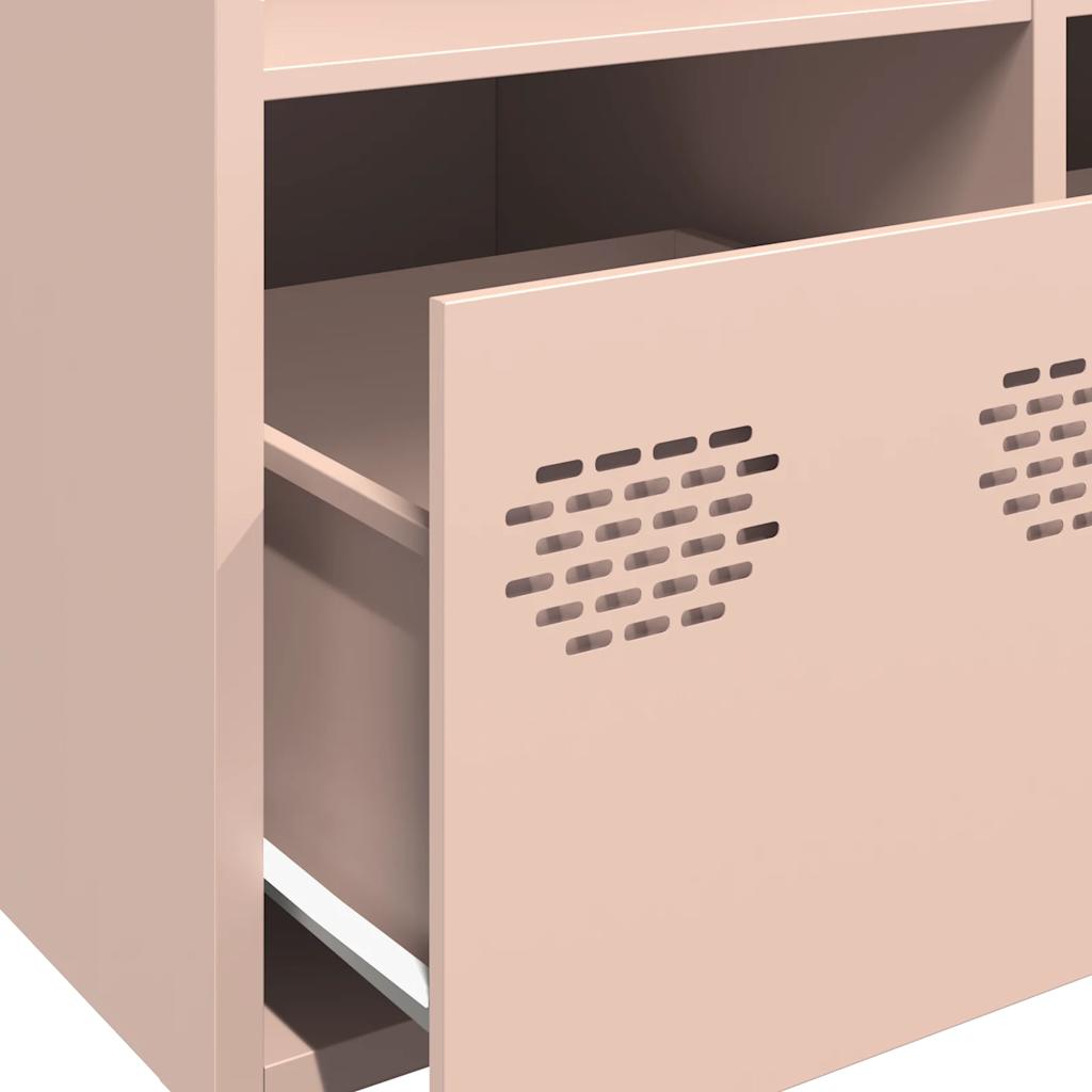 vidaXL Credenza Rosa 68x39x103,5 cm in Acciaio