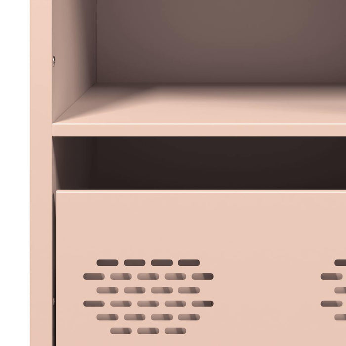 vidaXL Credenza Rosa 68x39x103,5 cm in Acciaio