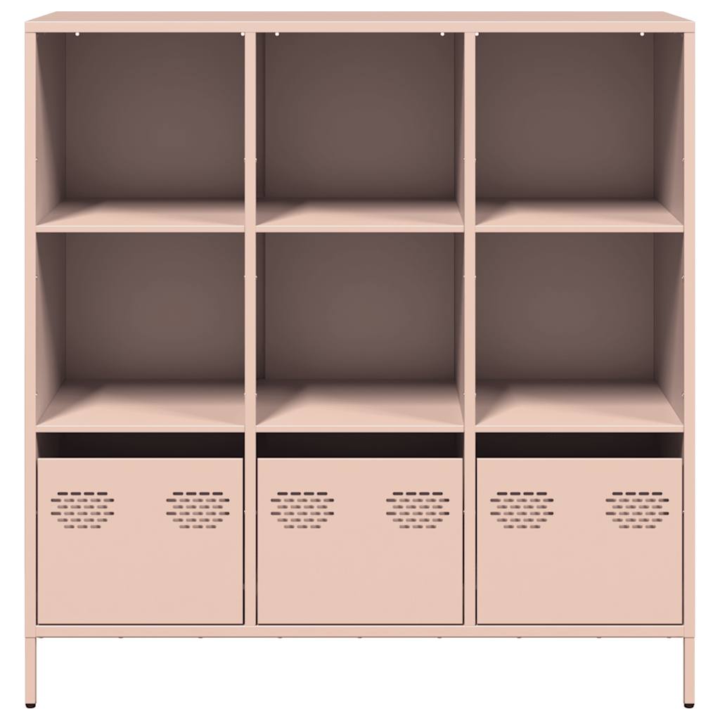 vidaXL Credenza Rosa 101,5x39x103,5 cm in Acciaio